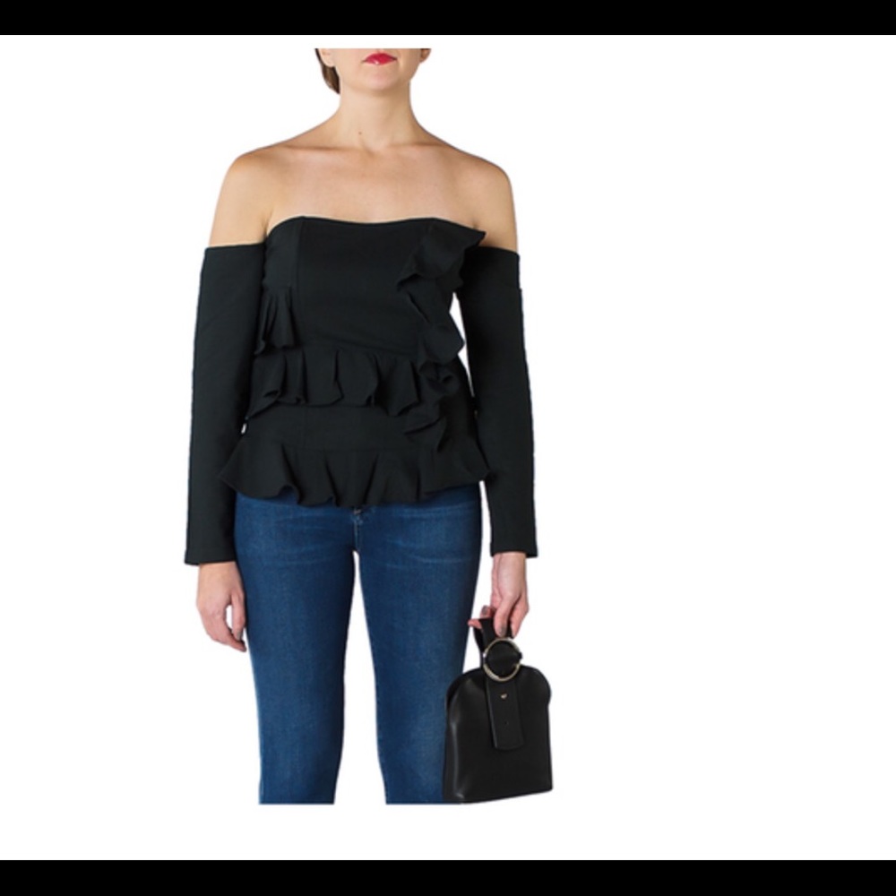 Lane Shoulder Ruffle Top